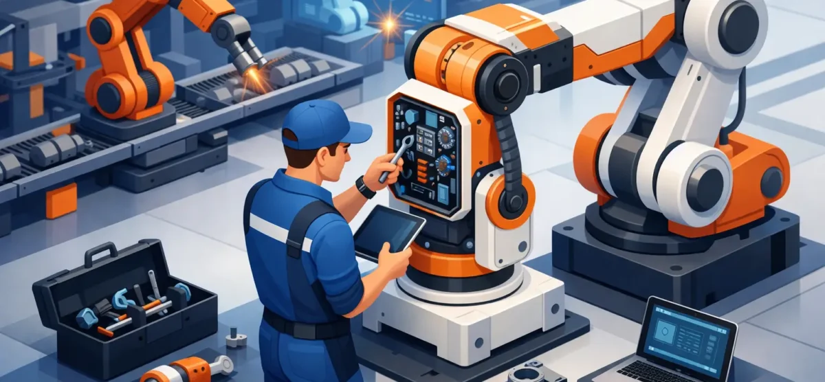 Mantenimiento de robots industriales eficaz