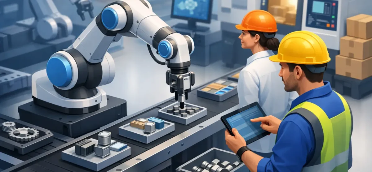 Robot colaborativo para manufactura: cuándo sí