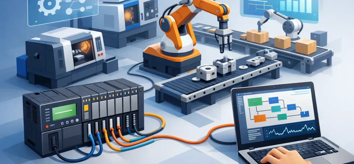 Programación PLC para máquinas industriales