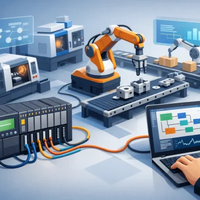 Programación PLC para máquinas industriales