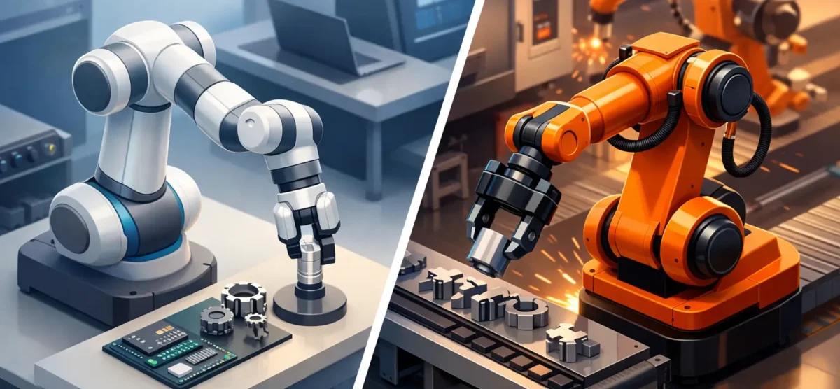 Robot colaborativo vs robot industrial
