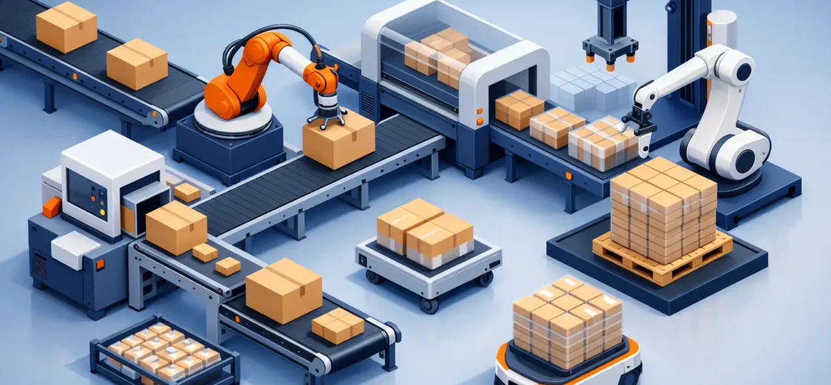 Automatización para fin de línea industrial