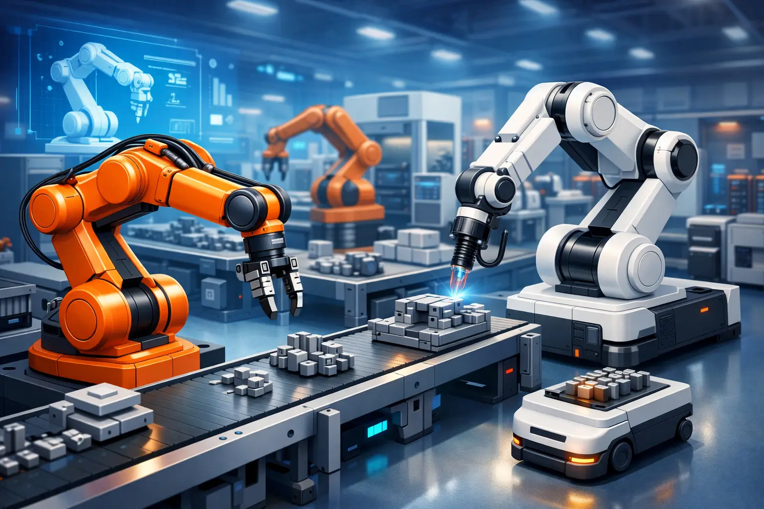 Futuro de la robótica industrial en manufactura - Badger