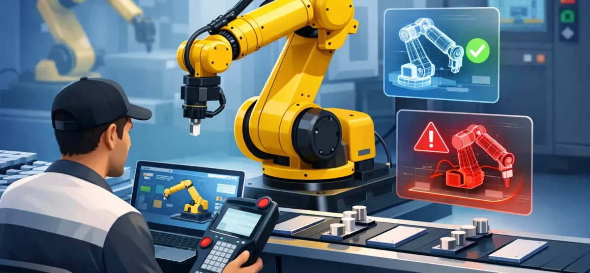 Programación de robots FANUC sin errores