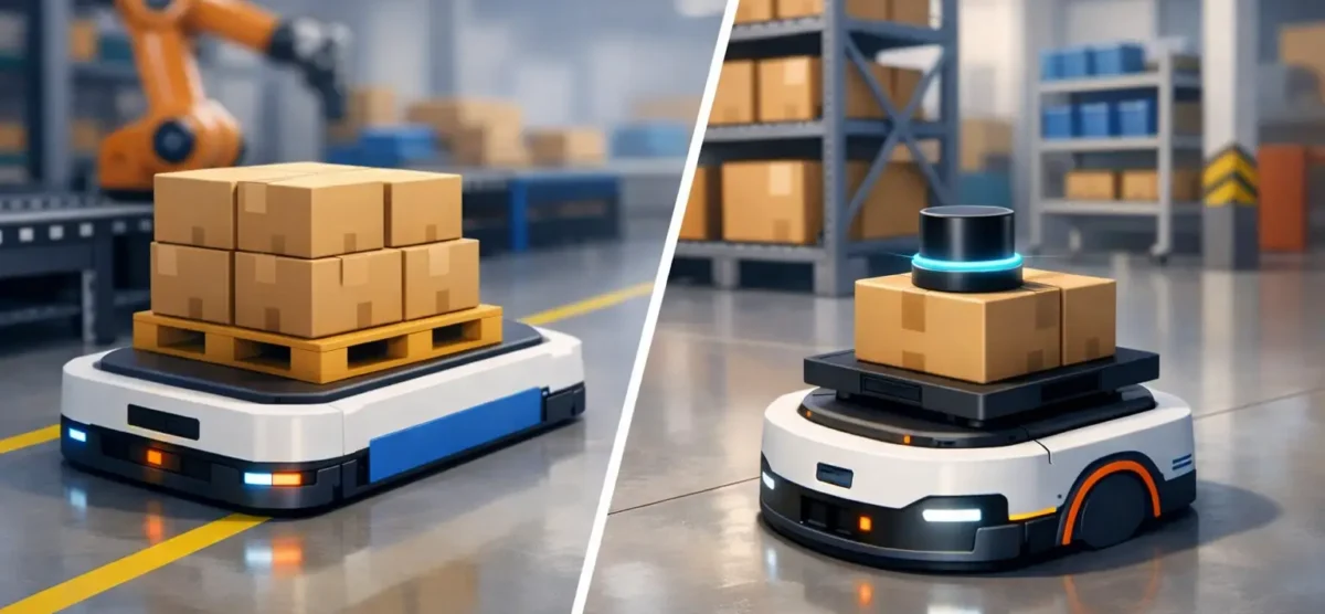 AGV vs AMR industrial: cuál conviene a tu planta
