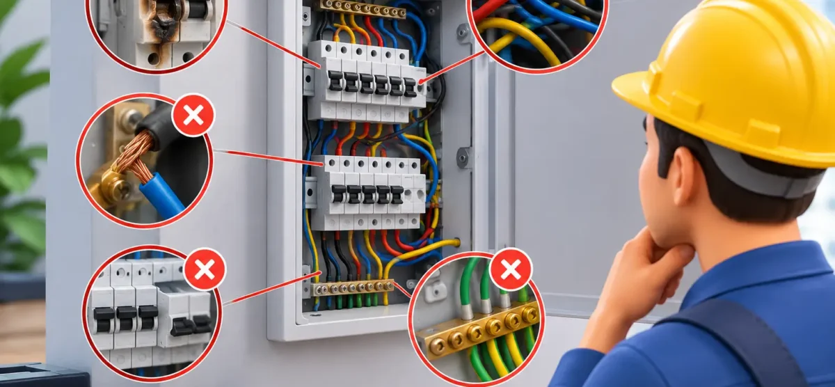 8 errores comunes en tableros eléctricos