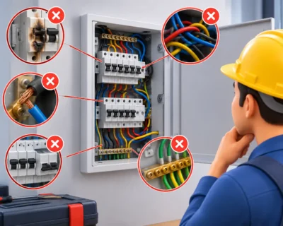 8 errores comunes en tableros eléctricos
