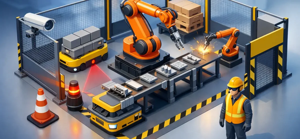Guía de seguridad en celdas robotizadas industriales