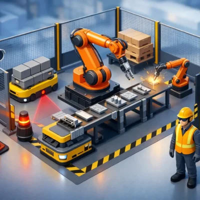 Guía de seguridad en celdas robotizadas industriales